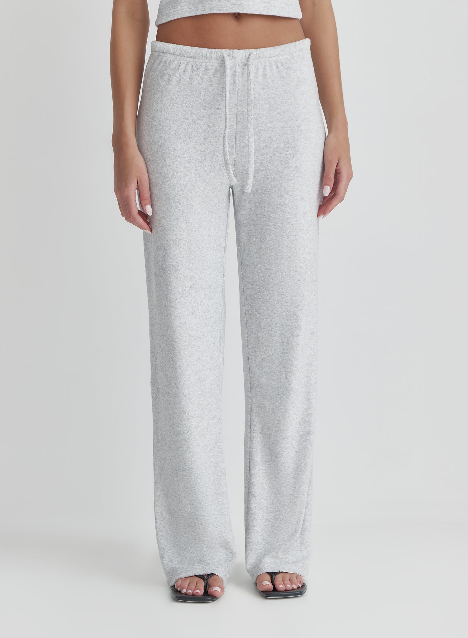 Grey Towelling Trouser